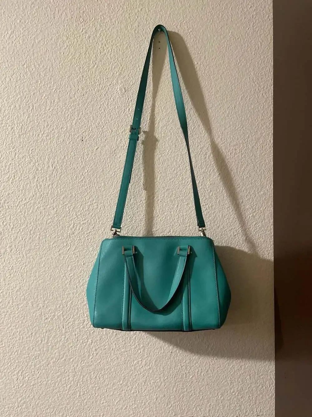 Kate Spade Newbury Lane Saffiano Leather Satchel in Teal
